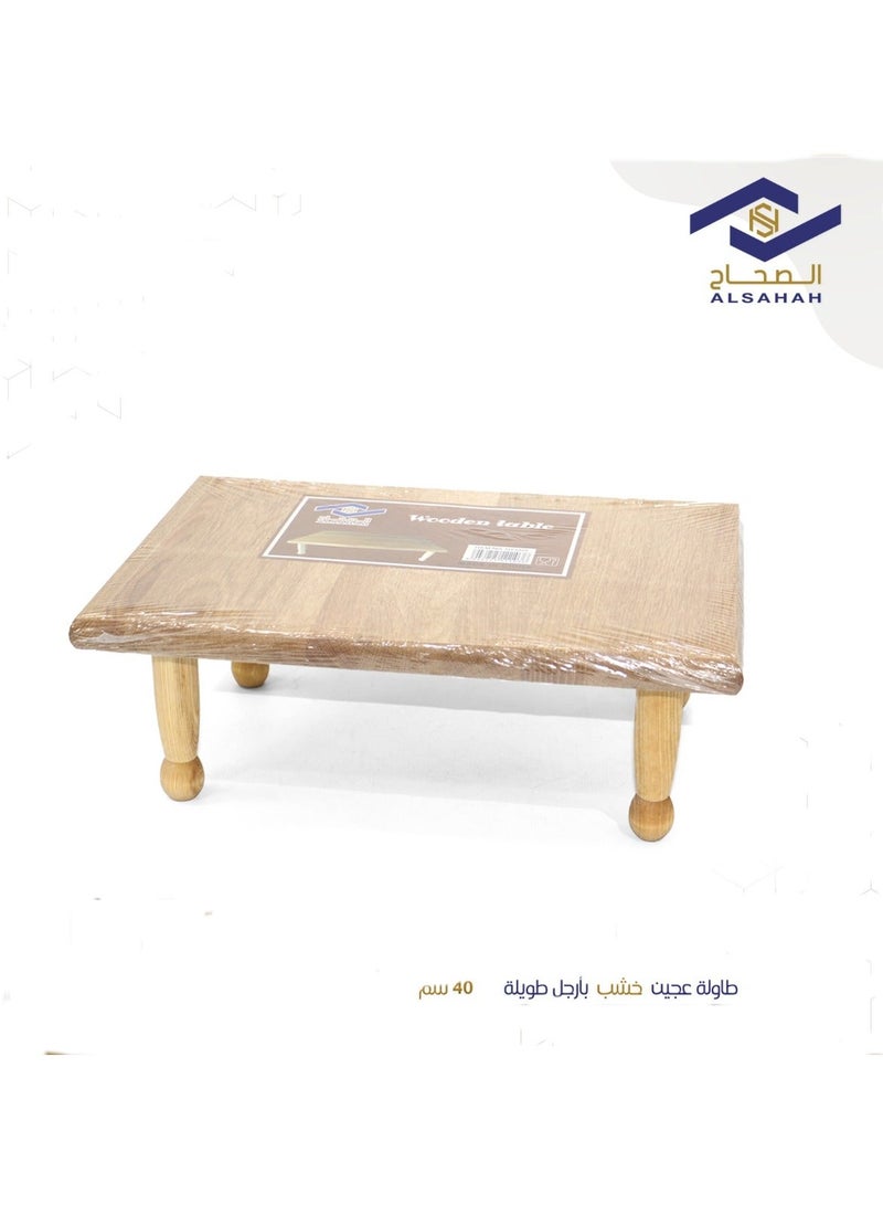 ALSAHAH High-quality and durable wooden dough table for preparing dough with ease and precision, size 40 cm, model HT4027 - Image 1